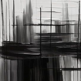 Modernes abstraktes Bild - schwarzweiss von Ursula Di Chito - Fotografie und Fotokunst