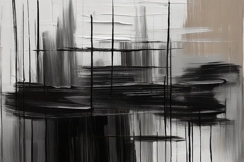 Modernes abstraktes Bild - schwarzweiss von Ursula Di Chito - Fotografie und Fotokunst