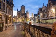 Gent met zonsopgang van Marcel Derweduwen thumbnail