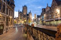 Ghent with sunrise