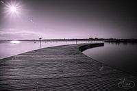 The morning on the bathing jetty