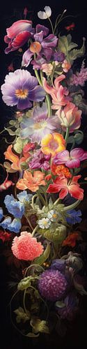 Tropische Blumen im Fantasy-Stil