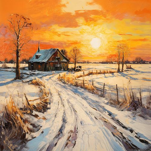 Peinture d'hiver 42917