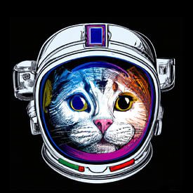 Cat Lost In Space by Felix Neubauer