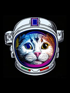 Cat Lost In Space van Felix Neubauer