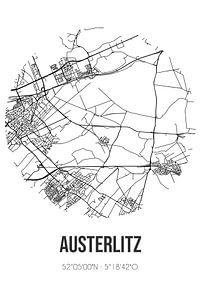 Austerlitz (Utrecht) | Carte | Noir et blanc sur Rezona