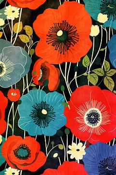 Colourful flowers by Whale & Sons