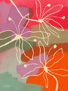 Colourful floral display by Anna Benge