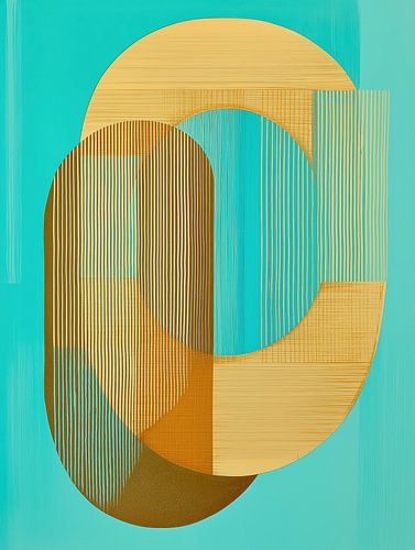 Modern abstract boho