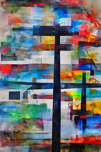 Peinture murale abstraite XXV