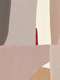 Geometric Shapes Red Line by Little Dean