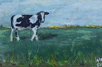 Vache dans un paysage hollandais