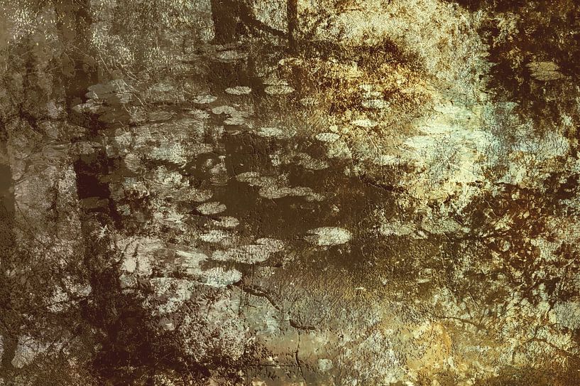 Reflections in a forest lake by Diana Mets