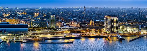 Panorama Amsterdam IJ Seite von Rietje Bulthuis