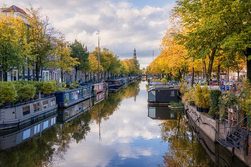 Amsterdam Prinsengracht during the autumn