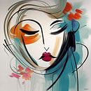 minimalist painting of a woman by Gelissen Artworks thumbnail