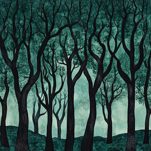 Abstract boslandschap