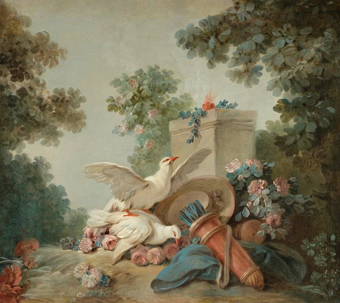 The sacrifice at the altar of Love, Jean-Baptiste Huet by Masterful Masters