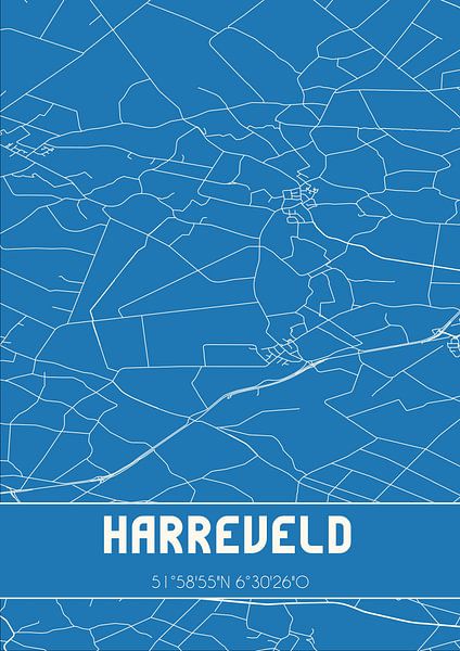Plan d'ensemble | Carte | Harreveld (Gueldre) par Affiches de lieux