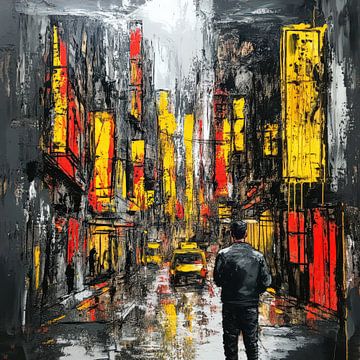 City in Yellow van Natasja Haandrikman