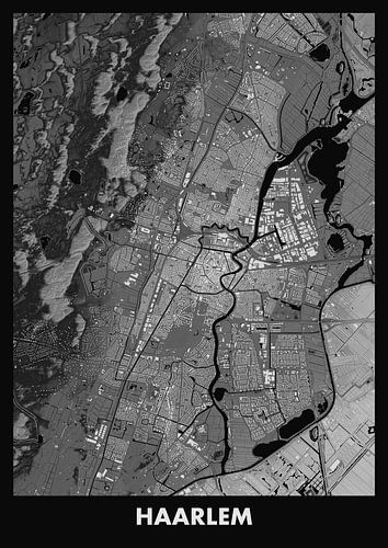 Carte des hauteurs de Haarlem