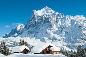 Wetterhorn im Winter von John Faber