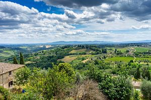 Landschaft der Toskana in Italien