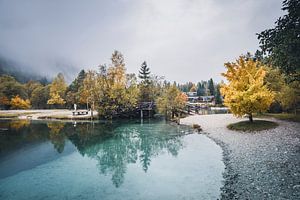 Goldener Herbst am Bergsee - Jezero Jasna, Slowenien