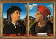 Porträts von Giuliano und Francesco Giamberti da Sangallo, Piero di Cosimo von Meisterhafte Meister Miniaturansicht