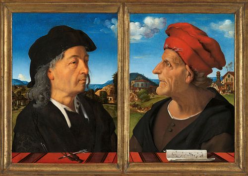 Portretten van Giuliano en Francesco Giamberti da Sangallo, Piero di Cosimo
