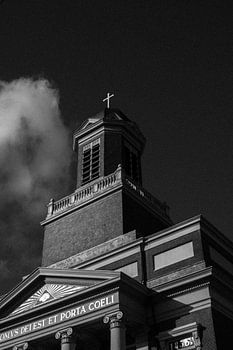 Une église en noir et blanc | Leiden | Pays-Bas Photographie de voyage