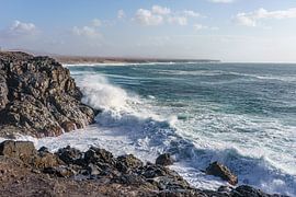 Die Nordwestküste Fuerteventuras bei El Cotillo. von Jaap van den Berg