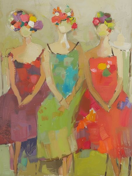 Friendship, colourful and abstract by Studio Allee