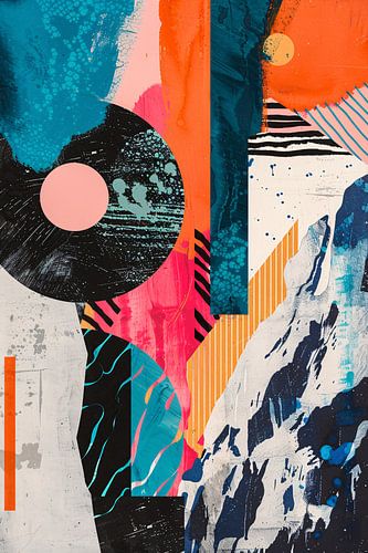 Abstract Kleuren Explosie met Vormen