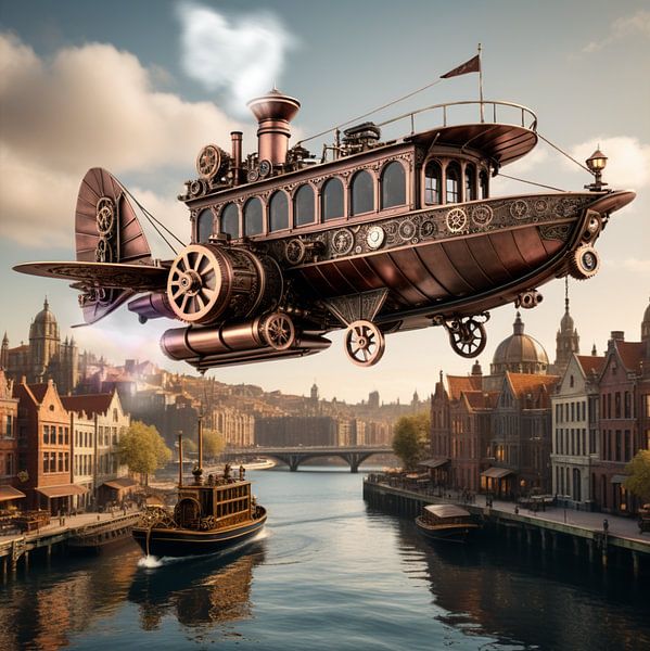 Aerial Steam-Punk by LucFineArt