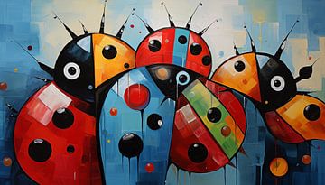 Panorama abstrait de la coccinelle sur TheXclusive Art