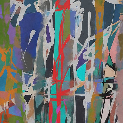 Abstracte gekleurde tekening 3