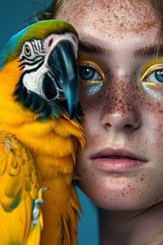 Colourful connection between humans and animals by Poster Art Shop