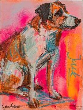 Jack Russell dog by Liesbeth Serlie