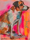 Jack Russell Hund von Gemälde Liesbeth Serlie Miniaturansicht