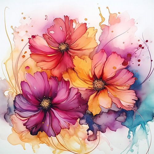 aquarelbloemen