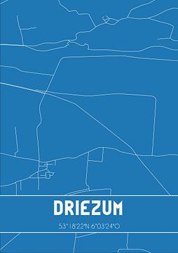 Blueprint | Map | Driezum (Fryslan) by Rezona