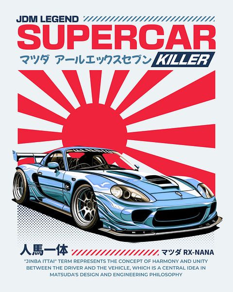 La Mazda RX-7, tueuse de supercars par Farhan ardiansyah