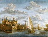 Gezicht op Breda (Kasteel aan een rivier in Holland), Jacobus Storck van Meesterlijcke Meesters thumbnail