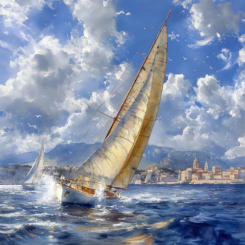 Segeln auf dem Mittelmeer