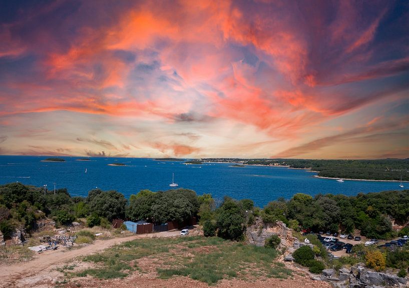 Sunset over the bay in Croatia by Animaflora PicsStock