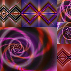 Collage contrasten van Claudia Gründler