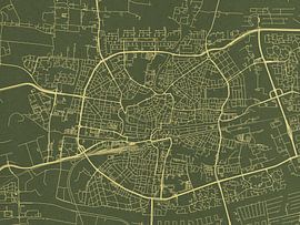 Map of Leeuwarden in Green Gold