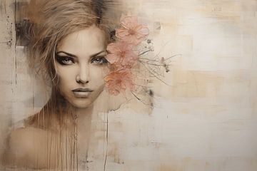 Portrait with a soft look in pastel colours by Carla Van Iersel