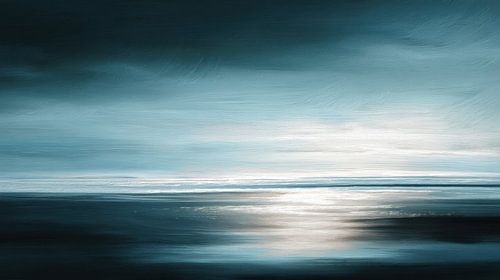 Marée au clair de lune, bleu canard foncé